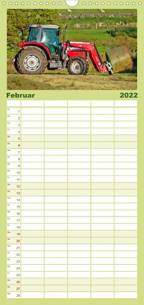 Produktbild: Familienplaner Landwirtschaft - die Zukunft ist digital (Wandkalender 2022 , 21 cm x 45 cm, hoch)
