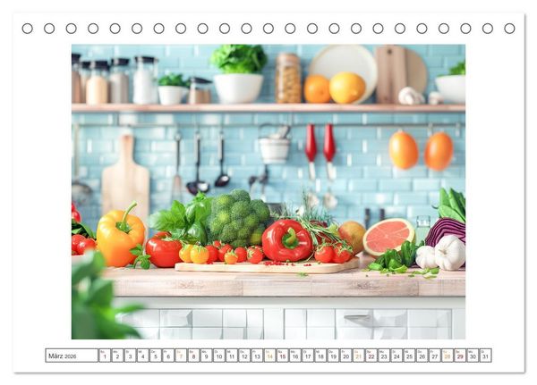 Produktbild: Mediterrane K&uuml;che (Tischkalender 2026 DIN A5 quer), CALVENDO Monatskalender
