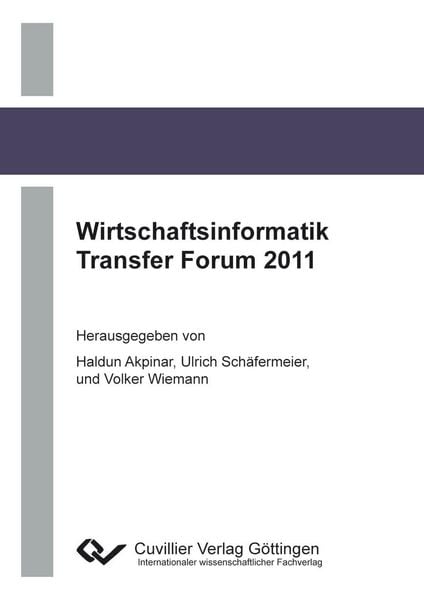 Produktbild: Wirtschaftsinformatik Transfer Forum 2011
