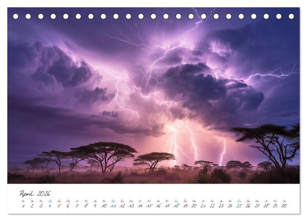 Produktbild: Naturgewalten und stille Wunder (Tischkalender 2026 DIN A5 quer), CALVENDO Monatskalender
