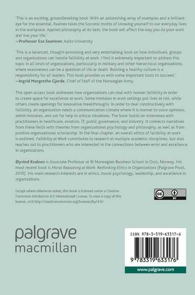 Produktbild: Fallibility at Work