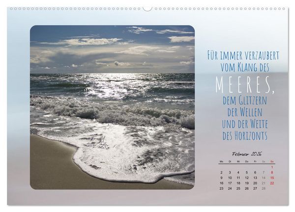 Produktbild: Mehr oder weniger Meer (Wandkalender 2026 DIN A2 quer), CALVENDO Monatskalender