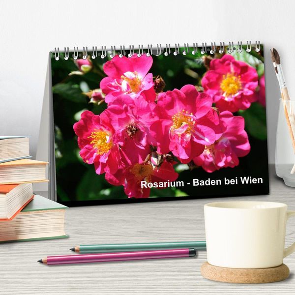 Produktbild: Baden bei Wien - Rosarium (Tischkalender 2026 DIN A5 quer), CALVENDO Monatskalender