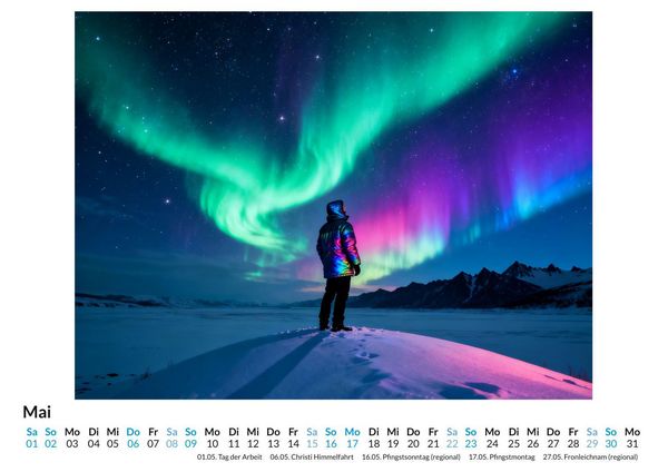 Produktbild: Nordlichter am Polarhimmel