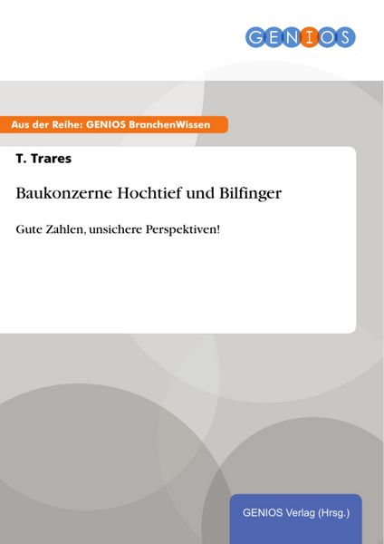 Produktbild: Baukonzerne Hochtief und Bilfinger