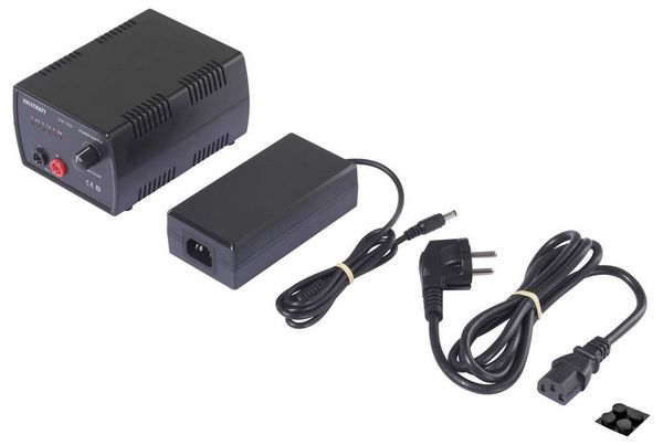 Produktbild: VOLTCRAFT CSP-300 Labornetzger&auml;t, einstellbar Gleichspannung 3 V, 4.5 V, 6 V, 7.5 V, 9 V, 12V 3A (max.) 36W Netz- und Akkubetrieb