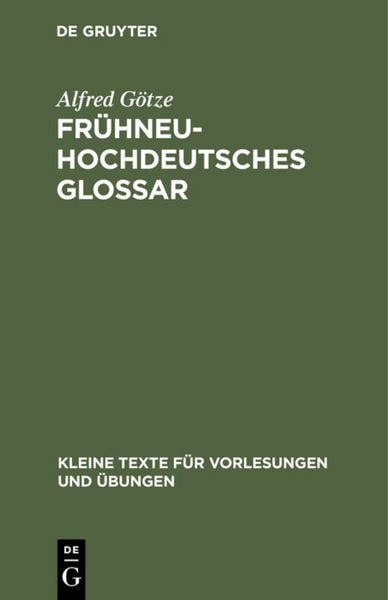 Frühneuhochdeutsches Glossar