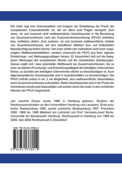 Produktbild: Abw&auml;gungsm&ouml;glichkeiten in Artikel 2 VO (EG) 4064/89 &ndash; Fusionskontrollverordnung
