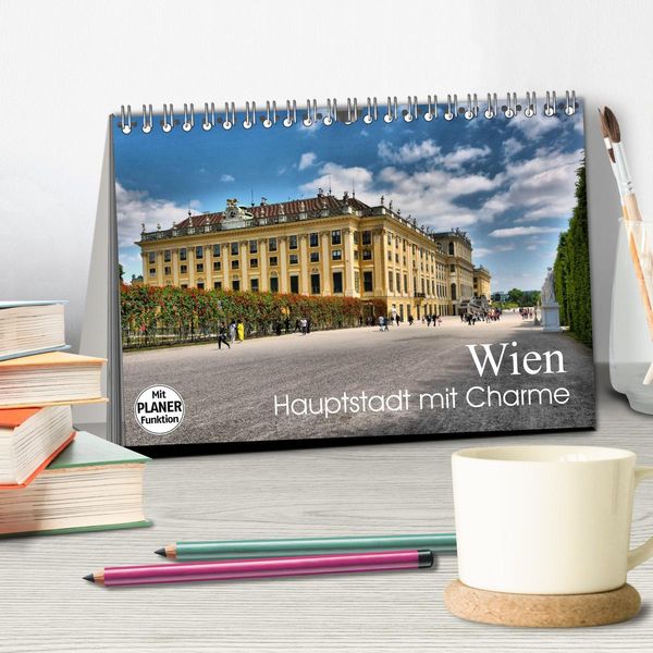 Produktbild: Wien - Haupstadt mit Charme (Tischkalender 2026 DIN A5 quer), CALVENDO Monatskalender