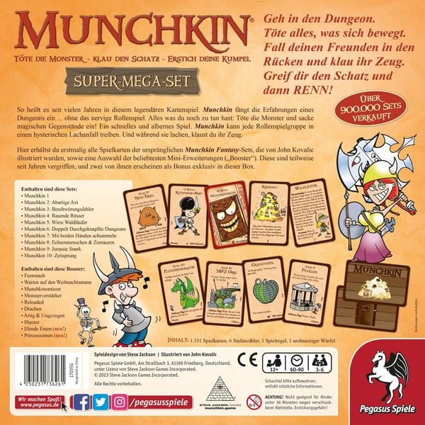 Produktbild: Munchkin Fantasy Super-Mega-Set (Kartenspiel)
