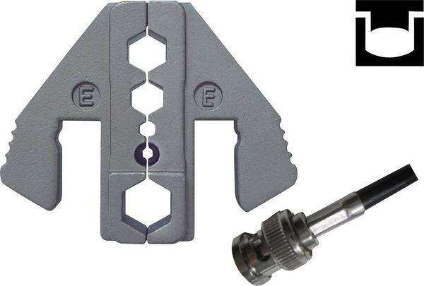 Produktbild: TOOLCRAFT PLE-0E Crimp-Eins&auml;tze Geeignet f&uuml;r Kabeltyp: RG58, RG59, RG62, RG6 Passend f&uuml;r Marke (Zangen): TOOLCRAFT PZ-500