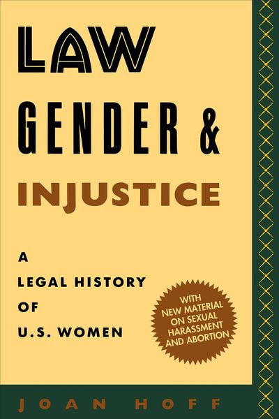 Produktbild: Law, Gender, and Injustice