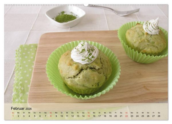Produktbild: Mug Cakes, Minigugel, Tartelettes und andere kleine Kuchen (Wandkalender 2026 DIN A2 quer), CALVENDO Monatskalender