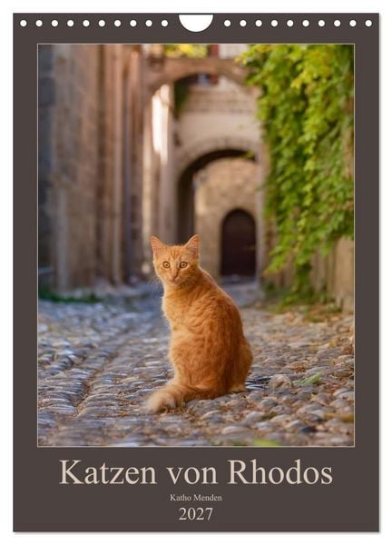 Produktbild: Katzen von Rhodos (Wandkalender 2027 DIN A4 hoch), CALVENDO Monatskalender
