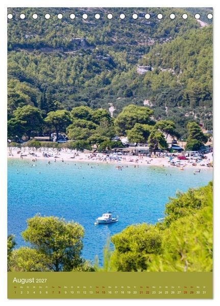 Produktbild: Facetten Kroatiens. K&uuml;sten, Inseln und Natur (Tischkalender 2027 DIN A5 hoch), CALVENDO Monatskalender
