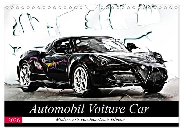 Produktbild: Automobil Voiture Car (Wandkalender 2026 DIN A4 quer), CALVENDO Monatskalender