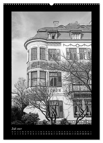Produktbild: Liebenswertes M&uuml;nchen 2027 - Stilisierte Fotografien in schwarzwei&szlig; (Wandkalender 2027 DIN A2 hoch), CALVENDO Monatskalender