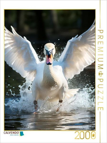 Produktbild: CALVENDO Puzzle Schwan | 2000 Teile Lege-Gr&ouml;&szlig;e 90x67cm Foto-Puzzle f&uuml;r gl&uuml;ckliche Stunden