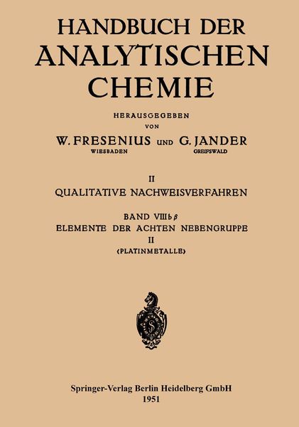 Produktbild: Elemente der Achten Nebengruppe