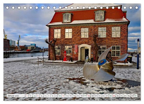 Produktbild: Wismar &ndash; Eine Hansestadt mit Charme (Tischkalender 2026 DIN A5 quer), CALVENDO Monatskalender