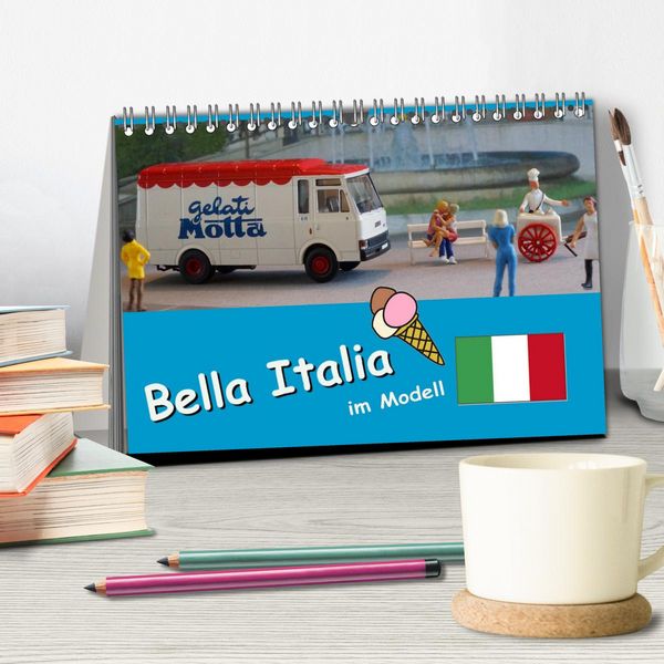 Produktbild: Bella Italia im Modell (Tischkalender 2026 DIN A5 quer), CALVENDO Monatskalender