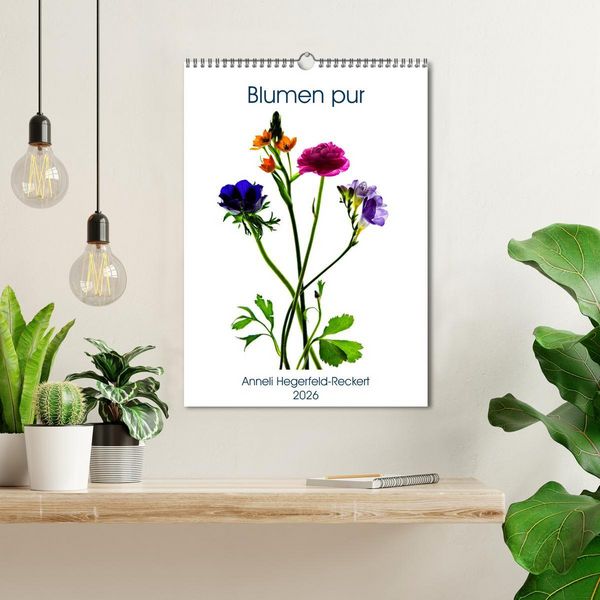 Produktbild: Blumen pur (Wandkalender 2026 DIN A3 hoch), CALVENDO Monatskalender