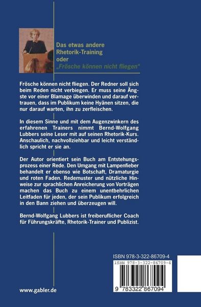 Produktbild: Das etwas andere Rhetorik-Training oder &bdquo;Fr&ouml;sche k&ouml;nnen nicht fliegen&ldquo;