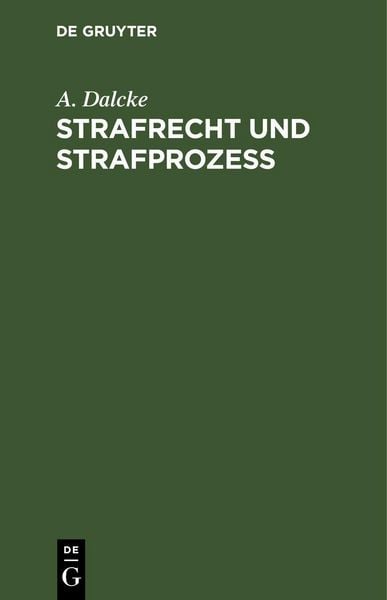 Produktbild: Strafrecht und Strafproze&szlig;