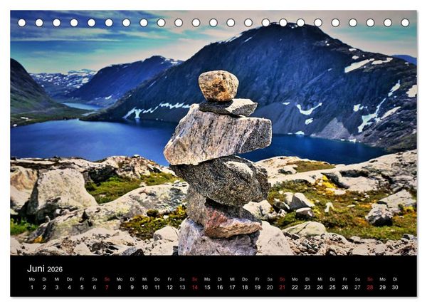 Produktbild: Atemberaubendes Norwegen (Tischkalender 2026 DIN A5 quer), CALVENDO Monatskalender