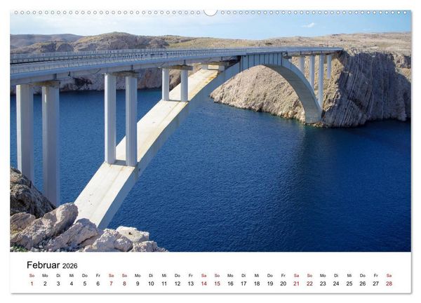 Produktbild: Kroatien 2026 (hochwertiger Premium Wandkalender 2026 DIN A2 quer), Kunstdruck in Hochglanz