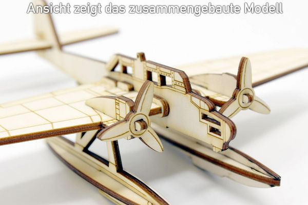 Produktbild: Laubs&auml;gevorlage Wasserflugzeug