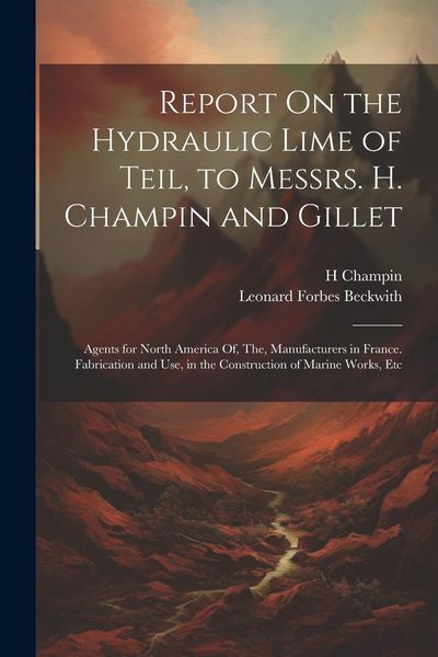 Produktbild: Report On the Hydraulic Lime of Teil, to Messrs. H. Champin and Gillet: Agents for North America Of, The, Manufacturers in France. Fabrication and Use