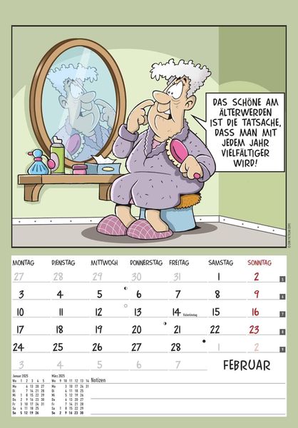 Alpha Edition Der RentnerKalender 2025 Bildkalender, 23,7x34cm