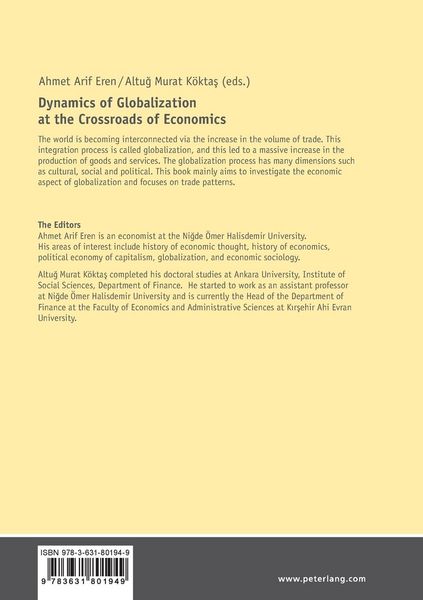 Produktbild: Dynamics of Globalization at the Crossroads of Economics