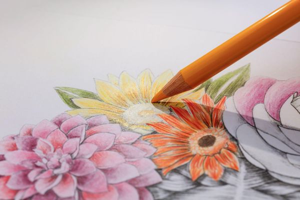 Produktbild: ODELIA, Ausmalblock Mixed Media, 20 Blatt A4 250g, Spiralbindung, Frauen