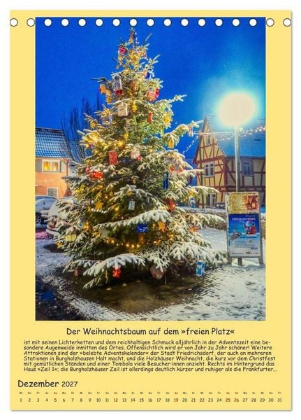 Produktbild: Gut 800 Jahre Burgholzhausen. Ein Ortsportr&auml;t in Wort und Bild 2027 (Tischkalender 2027 DIN A5 hoch), CALVENDO Monatskalender