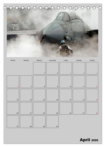 Produktbild: Milit&auml;r. U.S. Kampfflugzeuge (Tischkalender 2026 DIN A5 hoch), CALVENDO Monatskalender