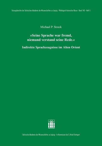 Produktbild: &sbquo;Seine Sprache war fremd, niemand verstand seine Rede.&lsquo;