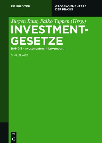 Produktbild: Investmentgesetze / Investmentrecht Luxemburg