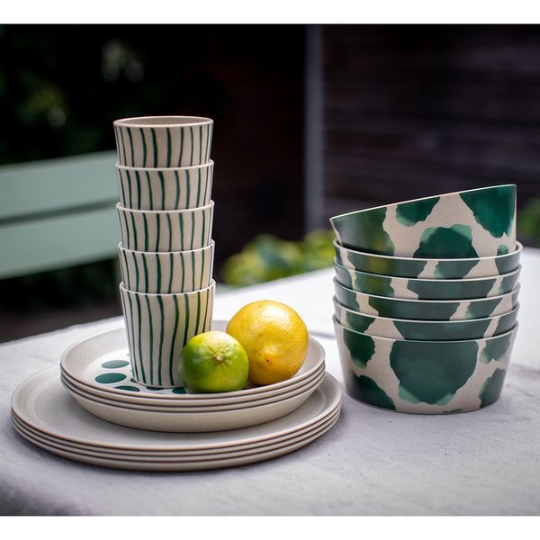 Produktbild: Koziol Geschirrset 16-teilig CONNECT SET MONSTERA