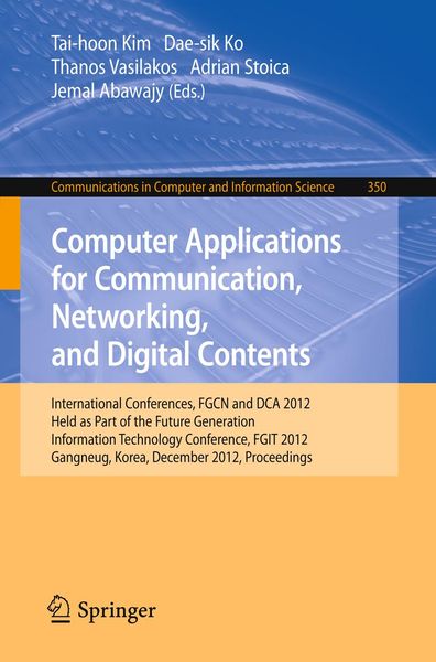 Produktbild: Computer Applications for Communication, Networking, and Digital Contents