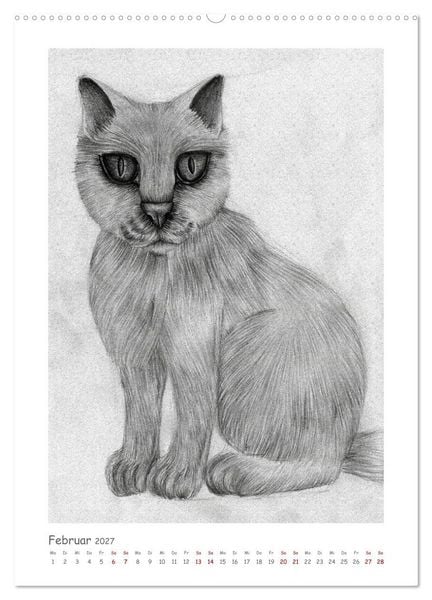Produktbild: Die Sprache der Augen: Die Seele von Hund und Katze in handgemalten Portr&auml;ts (hochwertiger Premium Wandkalender 2027 DIN A2 hoch), Kunstdruck in Hochglanz