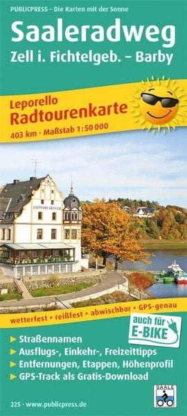 Saaleradweg, Zell im Fichtelgebirge - Barby 1:50 000, Sonstige von , KOMPASS freytag und berndt, 9783899202250