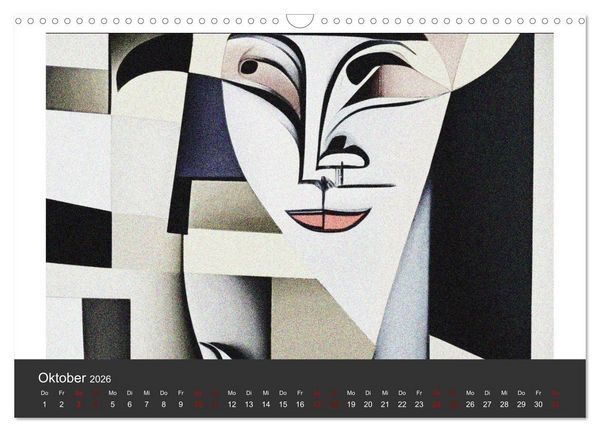 Produktbild: Kubistische Frauen Bilder (Wandkalender 2026 DIN A3 quer), CALVENDO Monatskalender