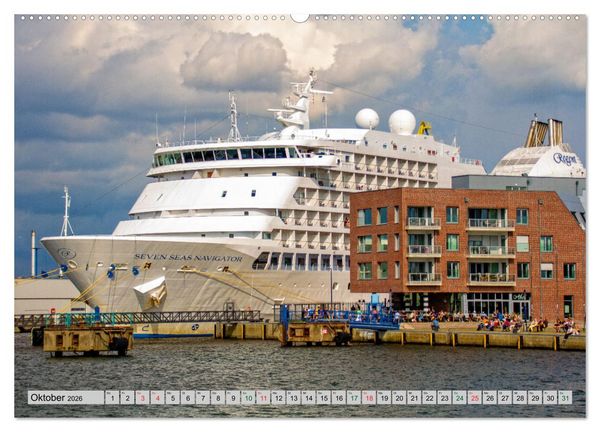 Produktbild: Hansestadt Wismar - Hafenimpressionen (Wandkalender 2026 DIN A2 quer), CALVENDO Monatskalender