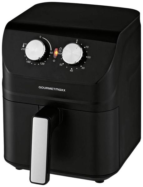 GourmetMaxx 14578 Heißluft-Fritteuse 4l 1400W Cool-Touch-Gehäuse Schwarz