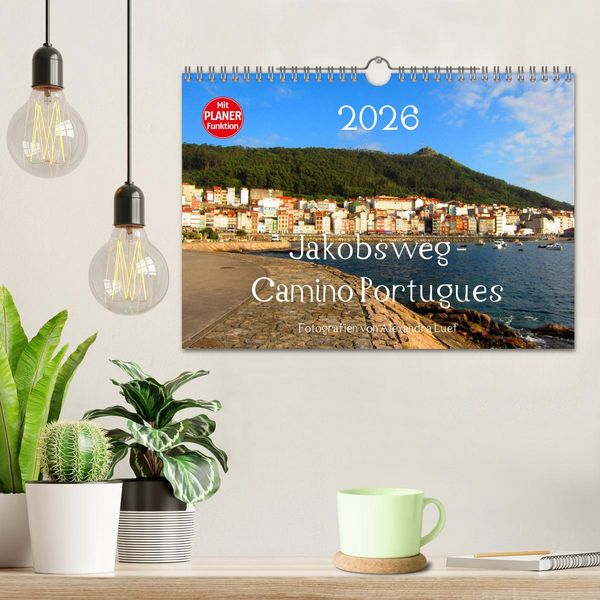 Produktbild: Jakobsweg - Camino Portugues (Wandkalender 2026 DIN A4 quer), CALVENDO Monatskalender