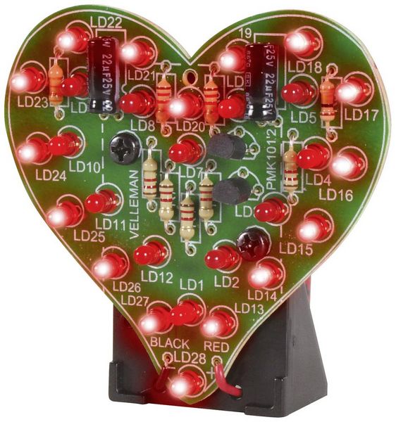 Produktbild: Whadda WSSA101 Blinklicht Bausatz Ausf&uuml;hrung (Bausatz/Baustein): Bausatz 9 V/DC
