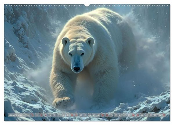 Produktbild: Regards Sauvages &ndash; Rencontres au c&oelig;ur du monde sauvage (Calendrier mural 2026 DIN A2 vertical), CALVENDO calendrier mensuel