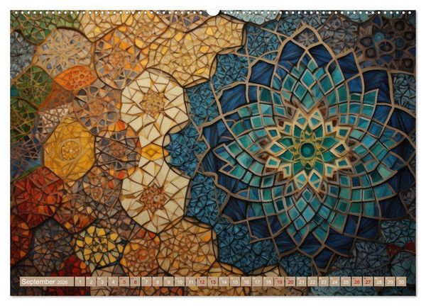 Produktbild: Geometrische Kaleidoskope (hochwertiger Premium Wandkalender 2026 DIN A2 quer), Kunstdruck in Hochglanz